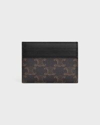 LARGE CARD HOLDER IN TRIOMPHE CANVAS AND CALFSKIN - BLACK - SMALL GIFTS - 2 | CELINE