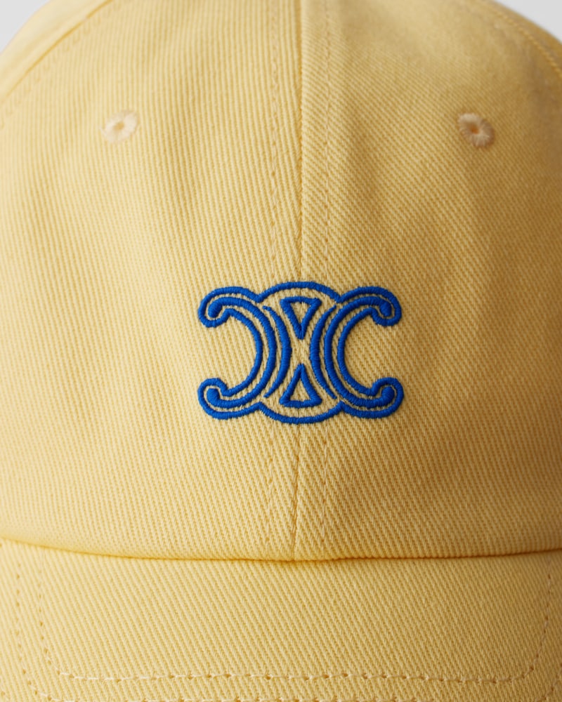 triomphe richelieu cap IN cotton twill - PALE YELLOW -  - 1 | CELINE