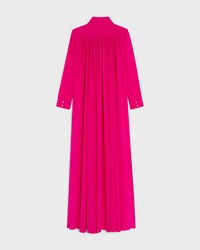 dress IN acetate silk crepe - FUSHIA -  - 2 | CELINE
