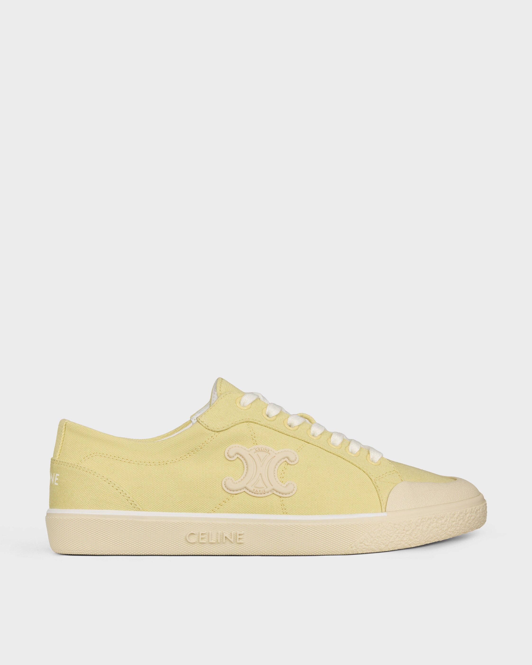 ALAN SNEAKER IN CANVAS - PALE YELLOW | CELINE