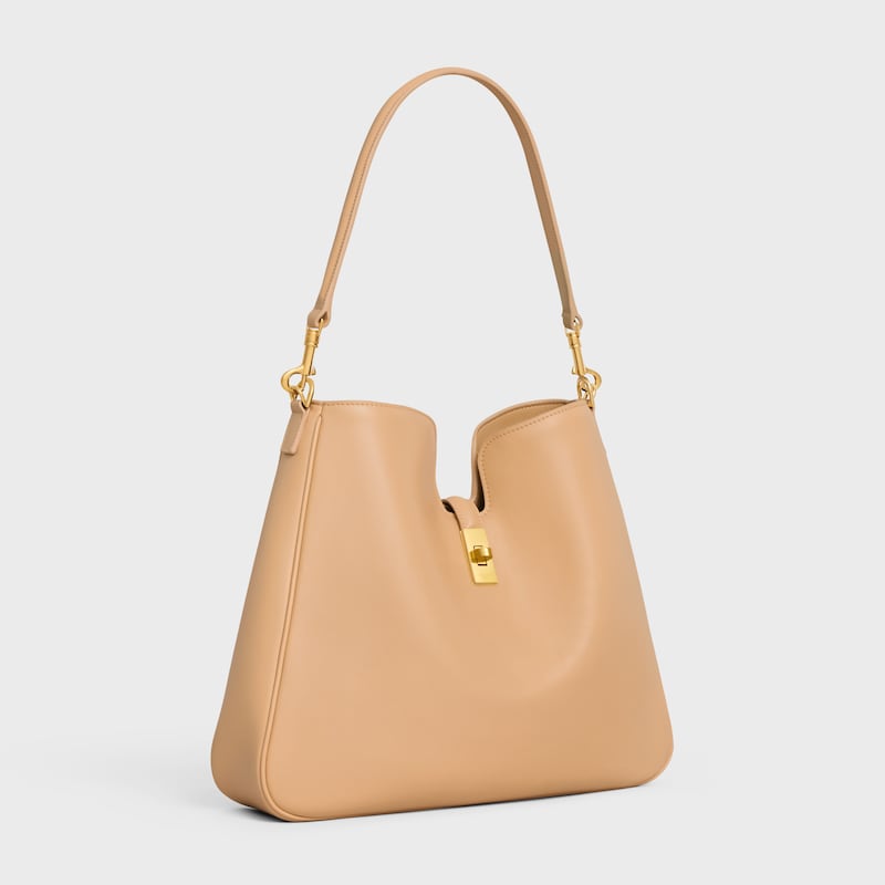 MEDIUM CAMILLE 16 SOFT BAG IN SMOOTH CALFSKIN - Light Sand - CAMILLE - 1 | CELINE