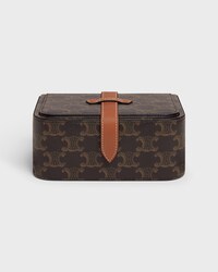 Large Jewels Case in Triomphe Canvas and Calfskin - TAN - LIFESTYLE - 1 | CELINE