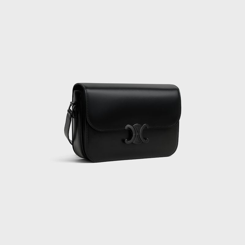 CLASSIQUE TRIOMPHE BAG IN Shiny Calfskin - BLACK - TRIOMPHE - 1 | CELINE