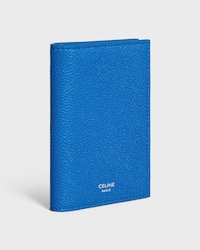 VERTICAL CARD HOLDER IN GRAINED CALFSKIN - ULTRA BLUE - CARD HOLDERS - 2 | CELINE