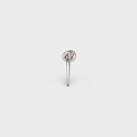 Knot Ring in Brass with Rhodium finish - SILVER -  - 2 | CELINE
