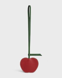 APPLE KEYRING IN SMOOTH LAMBSKIN - RED - ACCESSORIES - 1 | CELINE