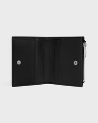 Compact Wallet IN GRAINED CALFSKIN - BLACK - WALLETS - 2 | CELINE