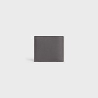 Bi-fold Wallet IN GRAINED CALFSKIN - GREY - WALLETS - 2 | CELINE