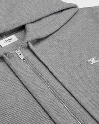 pull capuche triomphe laine cachemire - MEDIUM GREY -  - 2 | CELINE