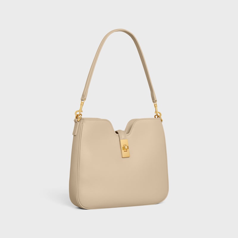 SMALL CAMILLE 16 SOFT BAG IN SMOOTH CALFSKIN - DEEP IVORY - CAMILLE - 1 | CELINE