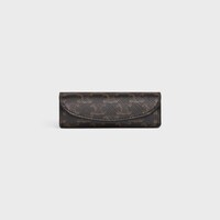 DICES CASE IN TRIOMPHE CANVAS - BLACK / WHITE - CELINE MAISON - 1 | CELINE