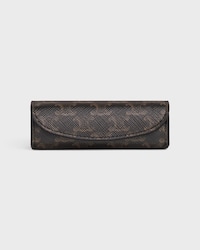 DICES CASE IN TRIOMPHE CANVAS - BLACK / WHITE - CELINE MAISON - 1 | CELINE
