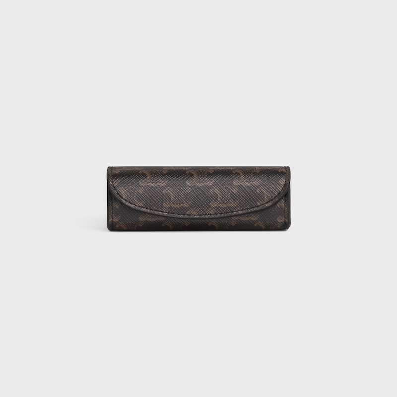 DICES CASE IN TRIOMPHE CANVAS - BLACK / WHITE - HOME - 1 | CELINE