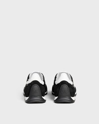 RACER SNEAKER IN NYLON, SUEDE CALFSKIN AND CALFSKIN - BLACK / WHITE -  - 2 | CELINE