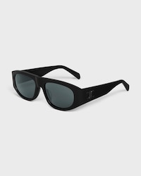 Triomphe Men 02 sunglasses in Acetate - BLACK/BLACK -  - 2 | CELINE