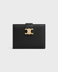 MEDIUM STRAP WALLET NINO IN SUPPLE GRAINED CALFSKIN - BLACK - GIFT FINDER - 1 | CELINE