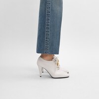 BALLERINE LACÉE À TALON SOFT OXFORD EN CUIR DE VEAU - TANNAGE VÉGÉTAL - ULTRA BLANC -  - 2 | CELINE