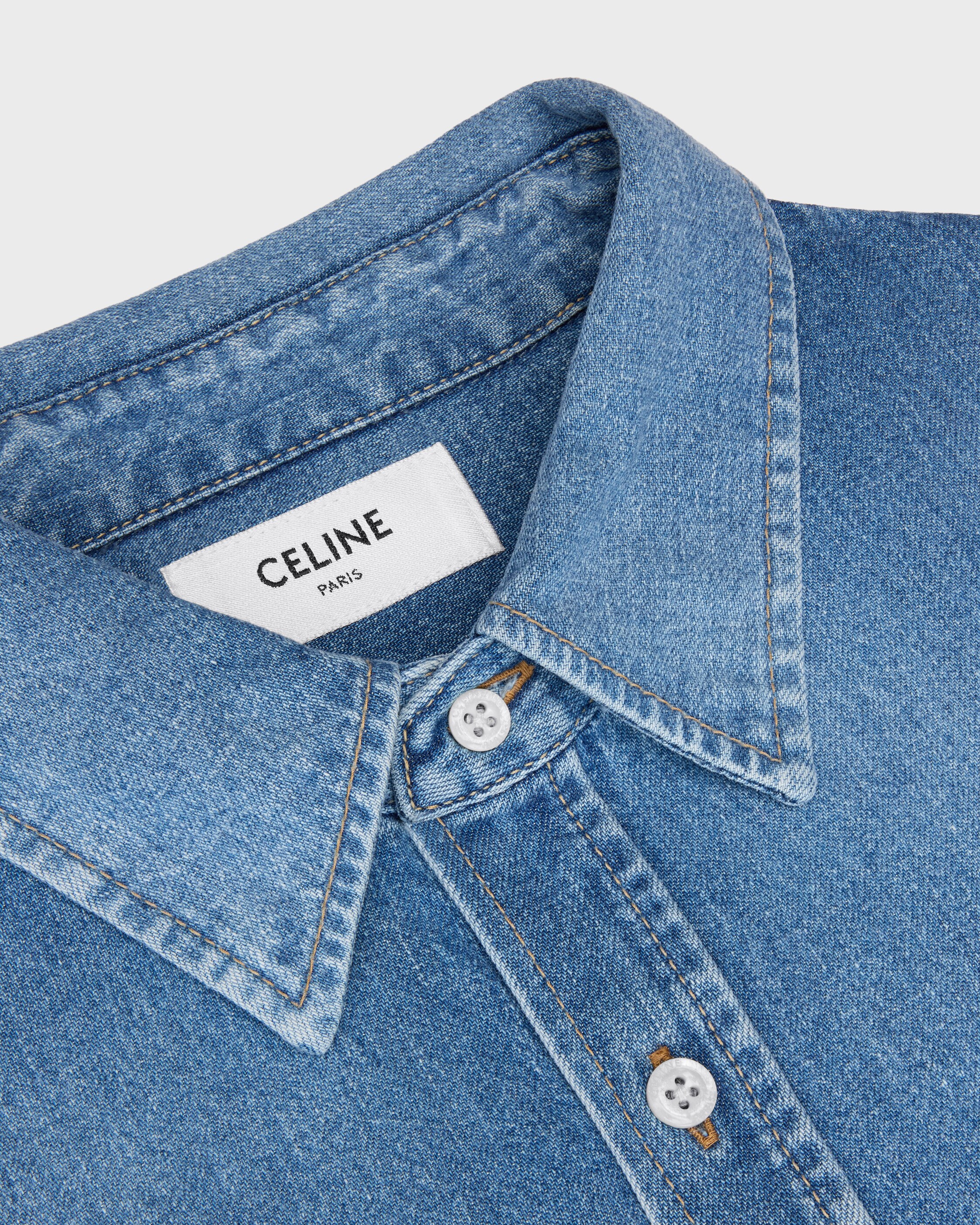 シャツ / コットンデニム - インディゴウィスパー | CELINE
