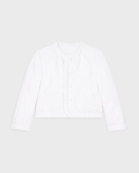 jacket IN flower quilting - WHITE -  - 1 | CELINE