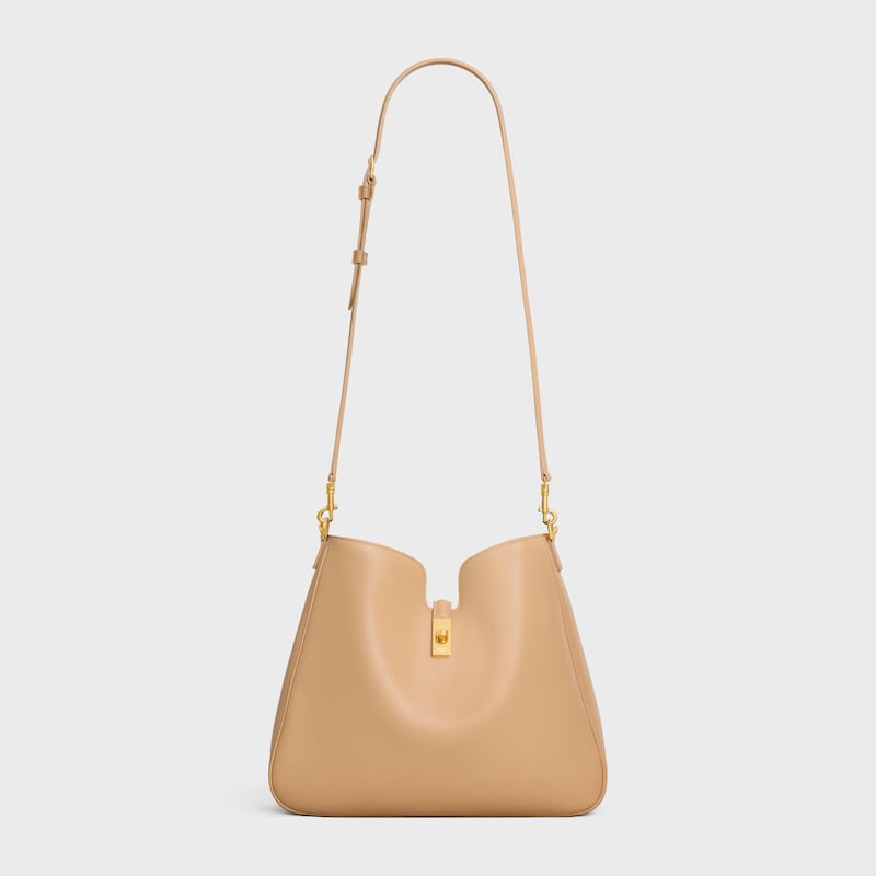 MEDIUM CAMILLE 16 SOFT BAG IN SMOOTH CALFSKIN - Light Sand - CAMILLE - 1 | CELINE