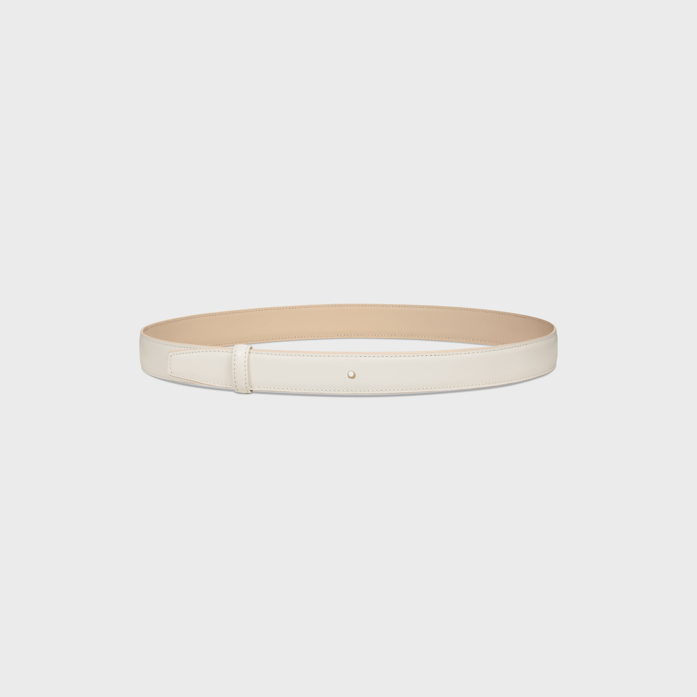 Reversible Strap 25MM IN TAURILLON - DEEP IVORY / WHITE COTTON