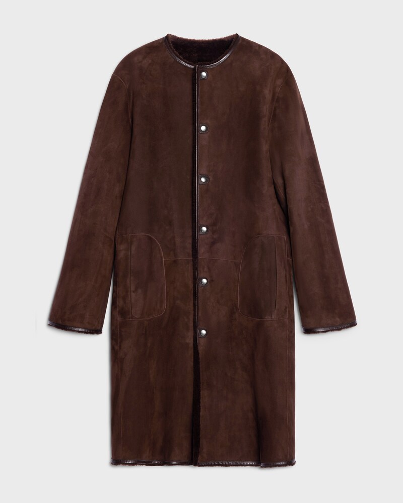 coat IN Lamb Shearling - TEDDY BEAR -  - 1 | CELINE
