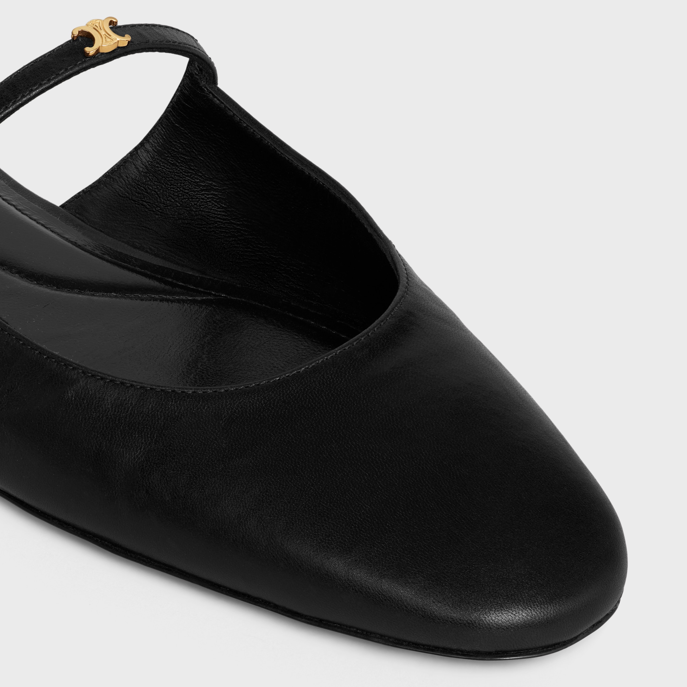 MACARON MULE IN GOATSKIN - BLACK | CELINE