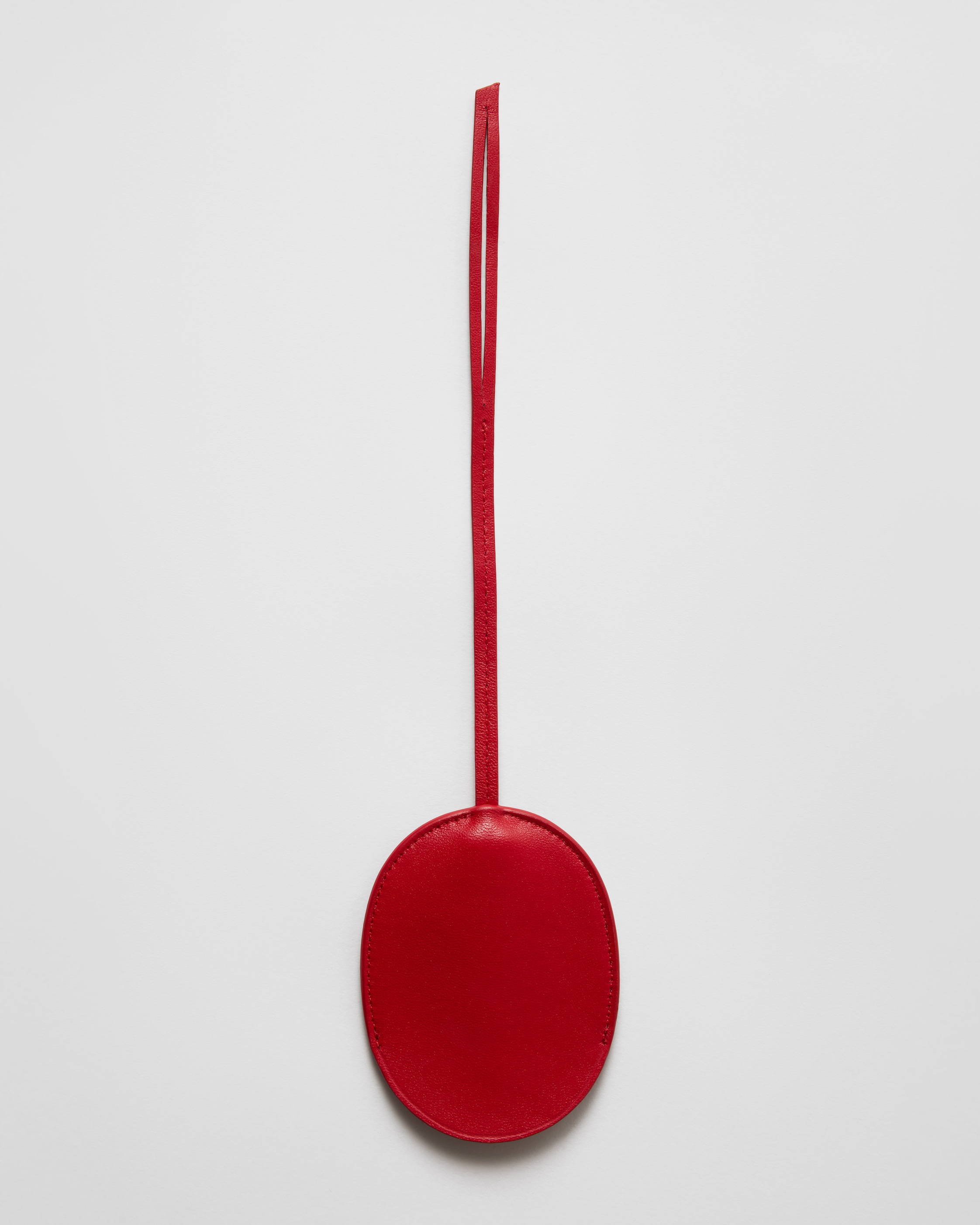 LEATHER MEDAILLON CHARM IN SMOOTH LAMBSKIN - CHILI RED | CELINE