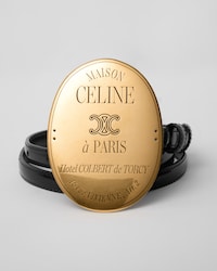 MAISON CELINE BELT IN Taurillon Leather - BLACK -  - 1 | CELINE