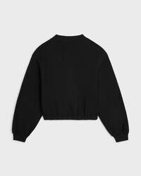 CHAQUETA TEDDY DE FELPA DE ALGODÓN - NEGRO / BLANCO -  - 2 | CELINE