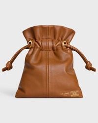 MICRO CRYSTAL POUCH IN SMOOTH LAMBSKIN - SOFT TAN - ACCESSORIES - 1 | CELINE