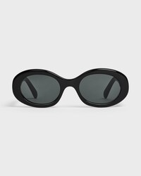 Triomphe 01 Sunglasses in Acetate - BLACK/BLACK -  - 1 | CELINE