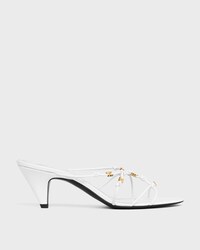 UPTOWN PANTOLETTE AUS ZIEGENLEDER MIT ABSATZ - WEISS -  - 1 | CELINE
