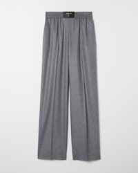 PULL-ON TROUSERS IN CASHMERE FLANNEL - GRIS CLARO -  - 1 | CELINE