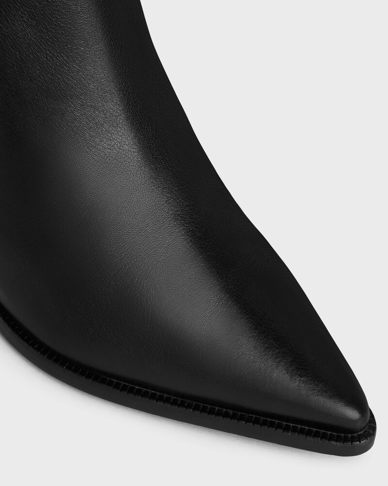 CELINE VERNEUIL ANKLE BOOT WITH TRIOMPHE IN CALFSKIN - BLACK -  - 1 | CELINE