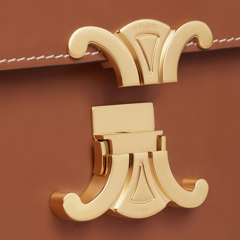 CLASSIQUE TRIOMPHE BAG IN Natural Calfskin - Tan - THE TRIOMPHE BAG - 1 | CELINE