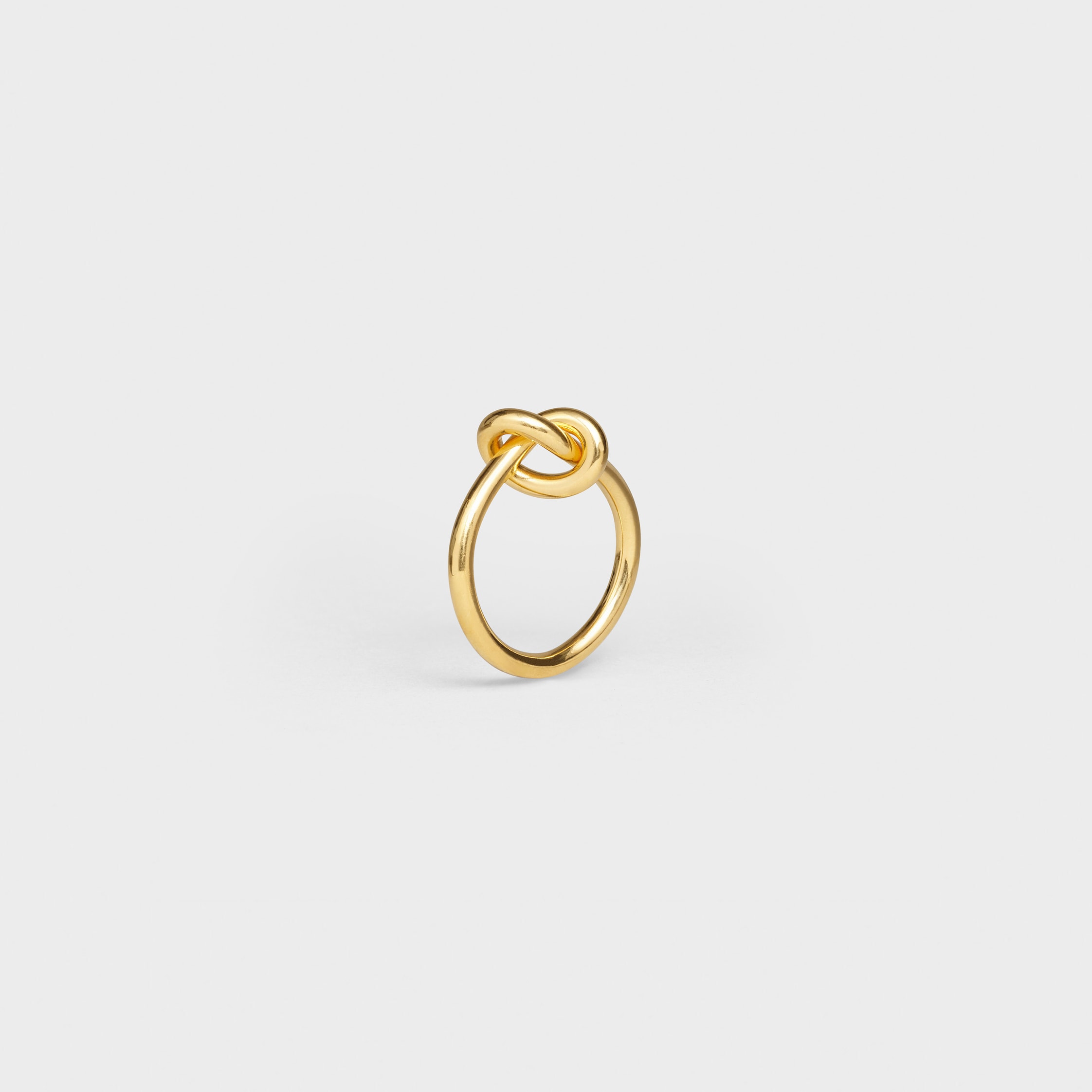 CELINE ノットリング ゴールド Knot Ring in Brass with Gold finish - Gold | CELINE