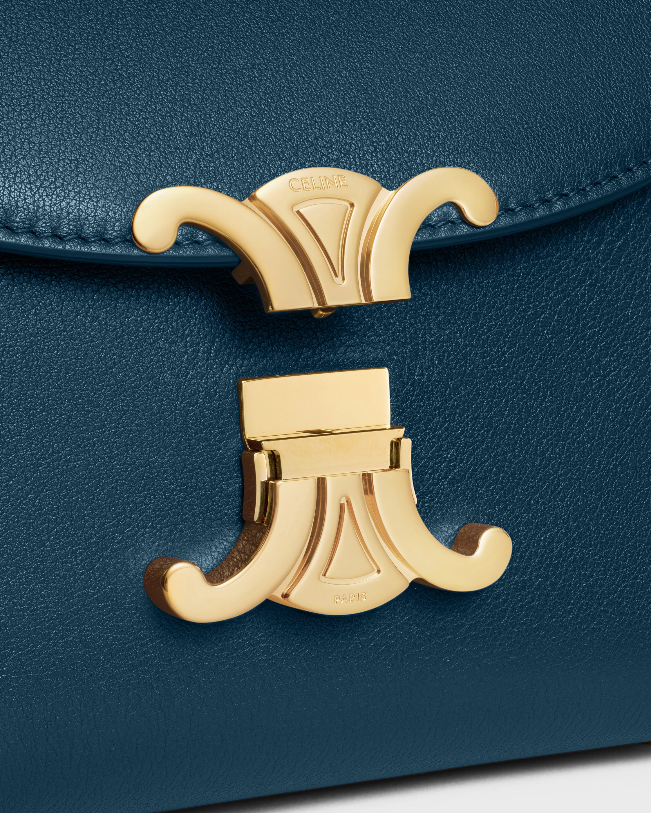 TEEN NINO BAG IN SUPPLE GRAINED CALFSKIN - TEAL BLUE | CELINE
