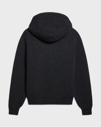hooded sweater IN cashmere - DARK GREY/ORANGE -  - 2 | CELINE