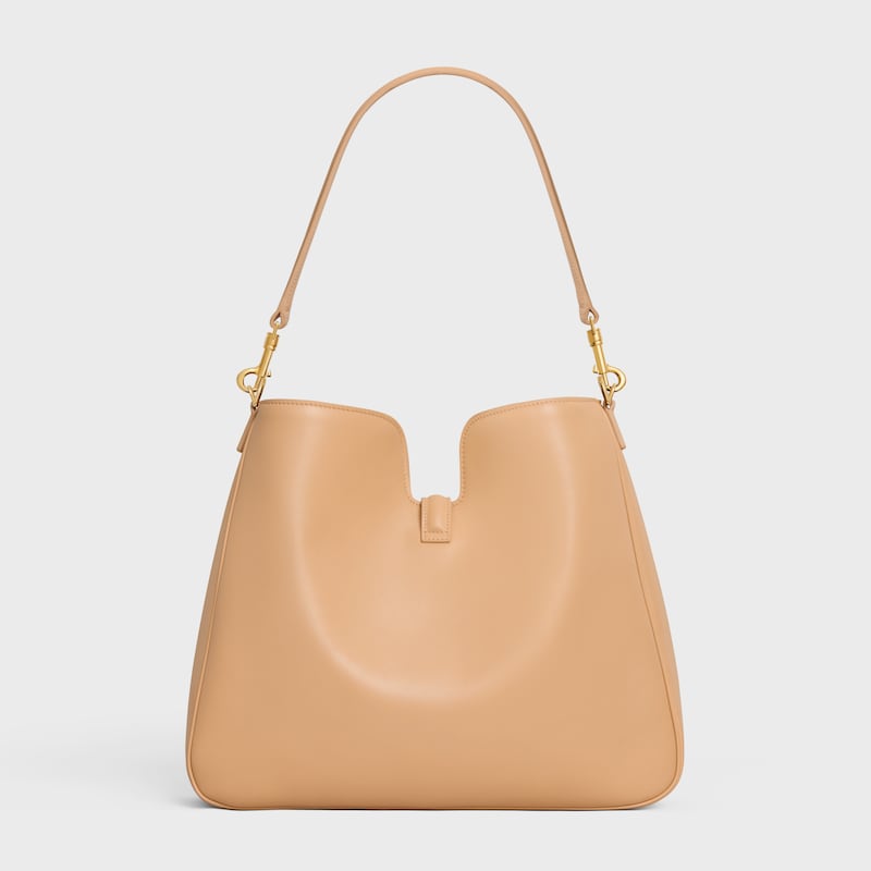 MEDIUM CAMILLE 16 SOFT BAG IN SMOOTH CALFSKIN - Light Sand - CAMILLE - 1 | CELINE