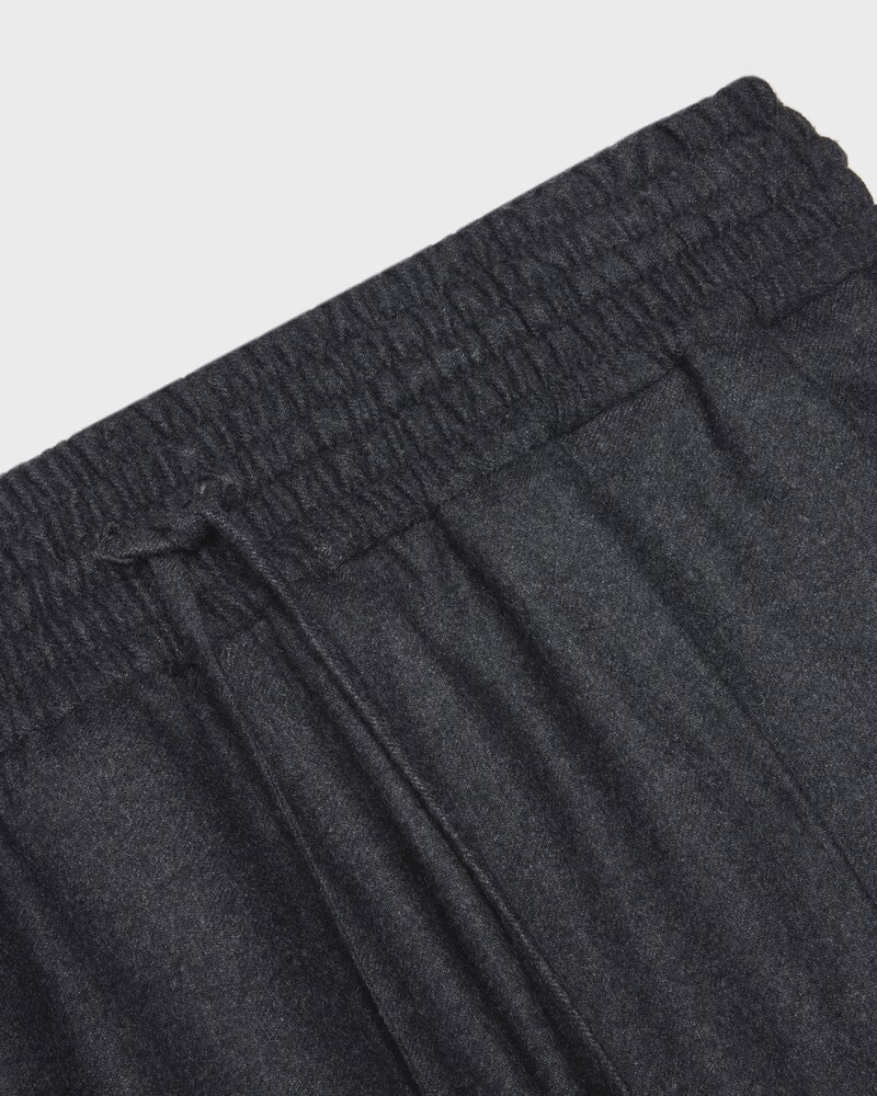 trousers IN CASHMERE FLANNEL - ANTHRACITE -  - 1 | CELINE