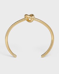 Knot extra-thin bracelet in brass with gold finish - Gold -  - 1 | CELINE