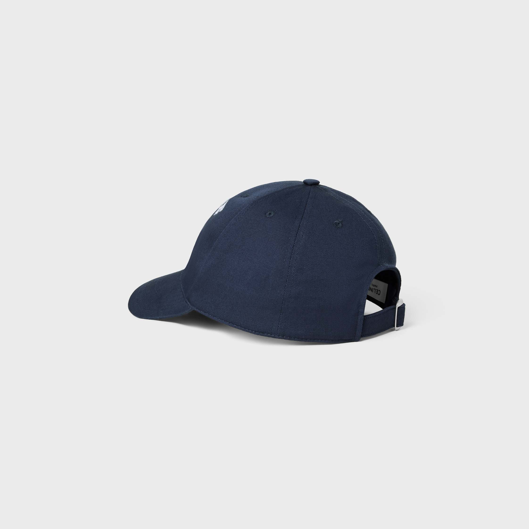 baseball cap IN WASHED COTTON GABARDINE - NAVY / WHITE | CELINE