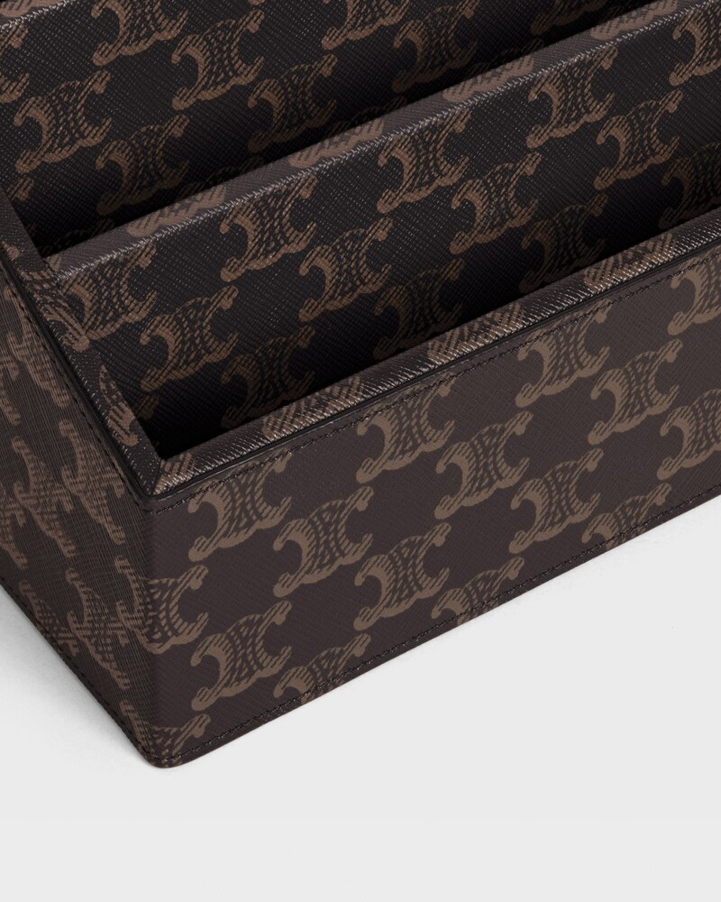 Schreibwaren-Organizer aus Triomphe Canvas - SCHWARZ / TAN - KLEINE GESCHENKE - 1 | CELINE