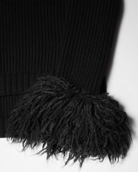 turtleneck sweater IN ribbed cashmere - BLACK -  - 2 | CELINE