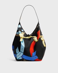 ラージ ホーボー / シルク & カーフスキン - マルチカラー - トートバッグ - 1 | CELINE