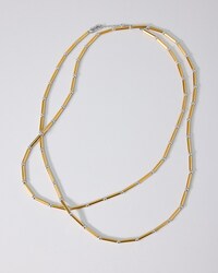 COLLAR LARGO CON CHARMS CELINE DE LATÓN CON ACABADO RODIADO Y DORADO - DORADO/PLATEADO - COLLARES - 1 | CELINE
