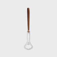 Triomphe Bottle Opener in Steel and calfskin - TAN - ESSENTIAL GIFTS - 1 | CELINE