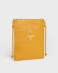 테이크 어웨이 샤프 파우치 - 부드러운 램스킨 - 마리골드 / 화이트 - 크로스백 - 2 | CELINE