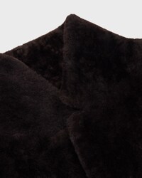 tailoring coat IN Lamb Shearling - EBENE -  - 2 | CELINE